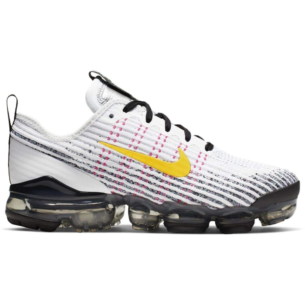 Nike‎ Air VaporMax Flyknit 3 GS 'White Dynamic Yellow' 5.5Y/W7.5 BQ5238-102